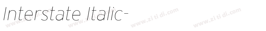 Interstate Italic字体转换